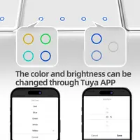 1 2 3 4 Gang Zigbee Smart DIY Name Switch Horizontal Display Screen Zemismart Wall Light Switch Work with Tuya Smart Life APP - Image 4