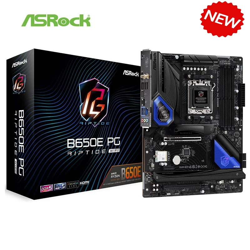 

For AMD B650 Ryzen 7000 Motherboard NEW For ASRock B650E PG Riptide WiFi Motherboard Socket AM5 DDR5 Desktop Mainboard