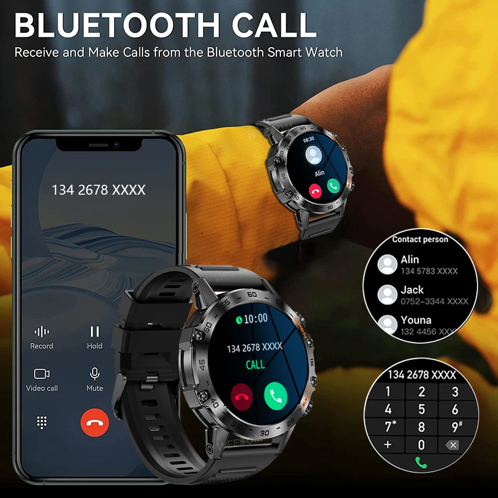 WEEDOM 1.39 IPS ũ   ȭ Ʈ ġ  ƮϽ ƮĿ ɹڼ  Smartwatch