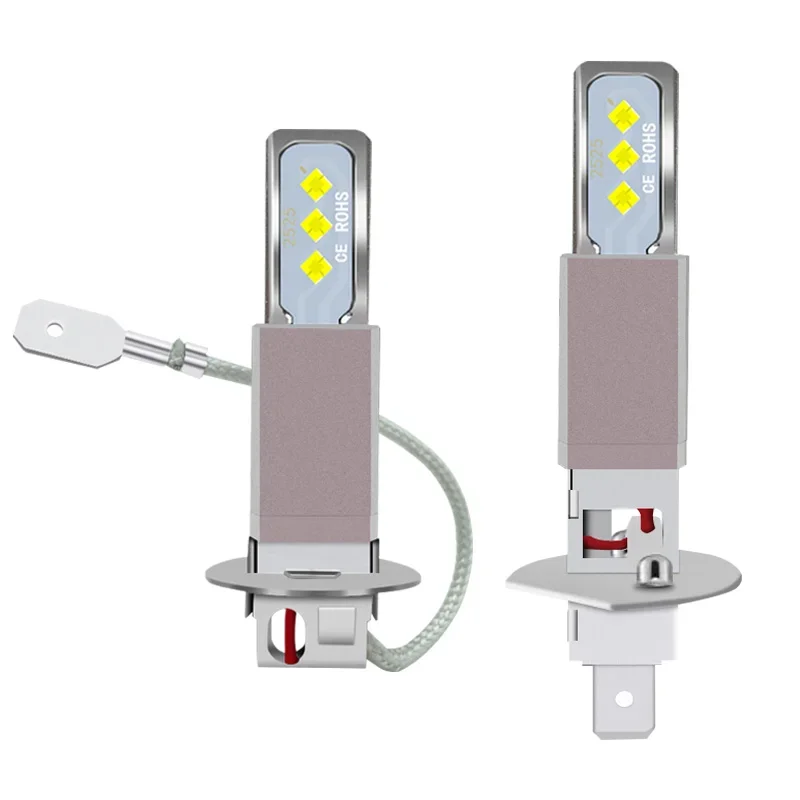 2PCS H1 H3 Led 안개 램프 오토바이 헤드 라이트 전구 자동차 자동 조명 16000LM Nebbia CSP 6000K 3000..