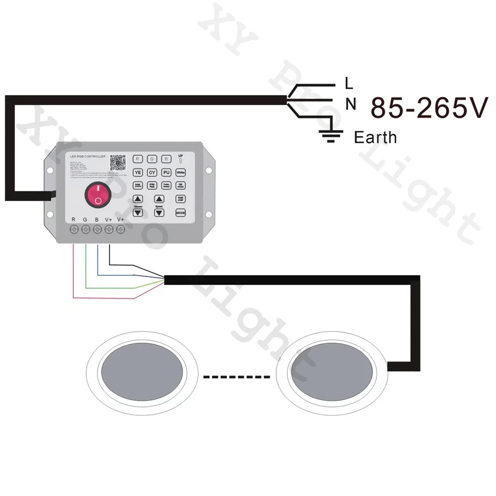 Description Picture 3 of itemRGB LED Pool Light 12W Bluetooth APP Control DC12V Outdoor/Indoor Underwater Light Fountain Landscape Lamp Piscina Luz Spotlight