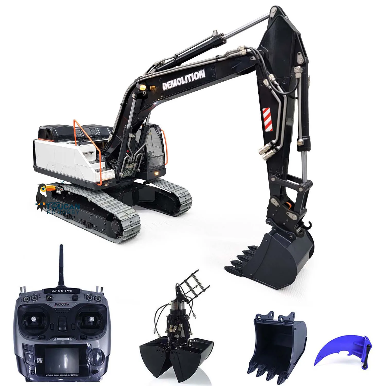 

MTM 1/14 RC Hydraulic Tracked Excavator for EC380 2 Arms Wireless Engineering Digger Model Outdoors Boys Toys TH22519