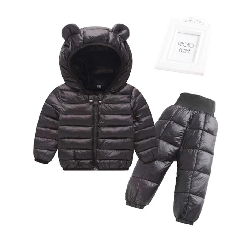 Children Winter Clothing Sets Baby Boys Girls Snowsuit Coats Ski Suit