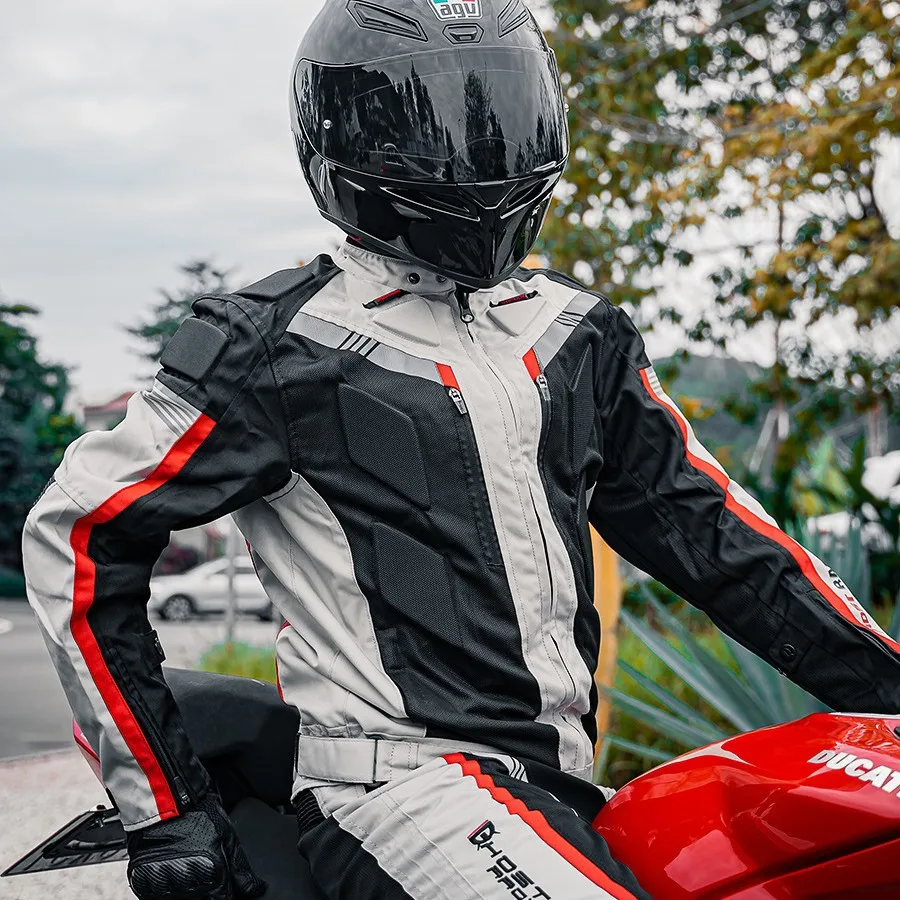 Motorcycle Suits Protective Gear Motorbike Riding Motorcycle Jacket Waterproof windproof Moto Clothing GHOST RACING