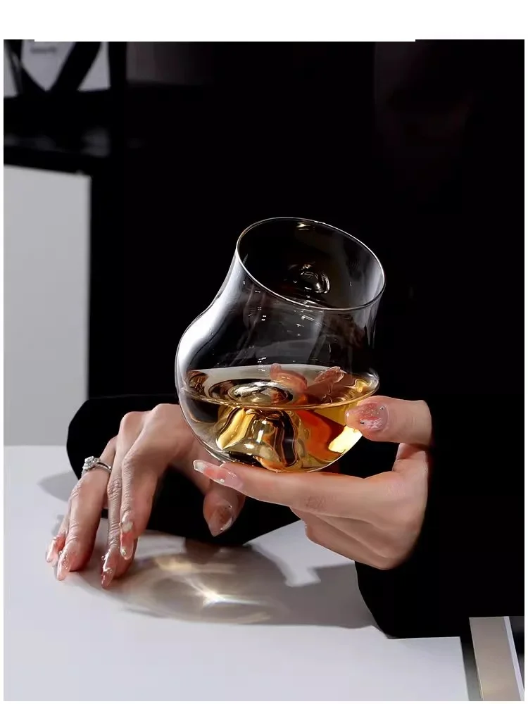 Crystal Glass Coffee Cup, Heat-Resistant Latte Mug, Water Cup, Milk, Beer, Juice, Tea, Wine Glass, 360ml