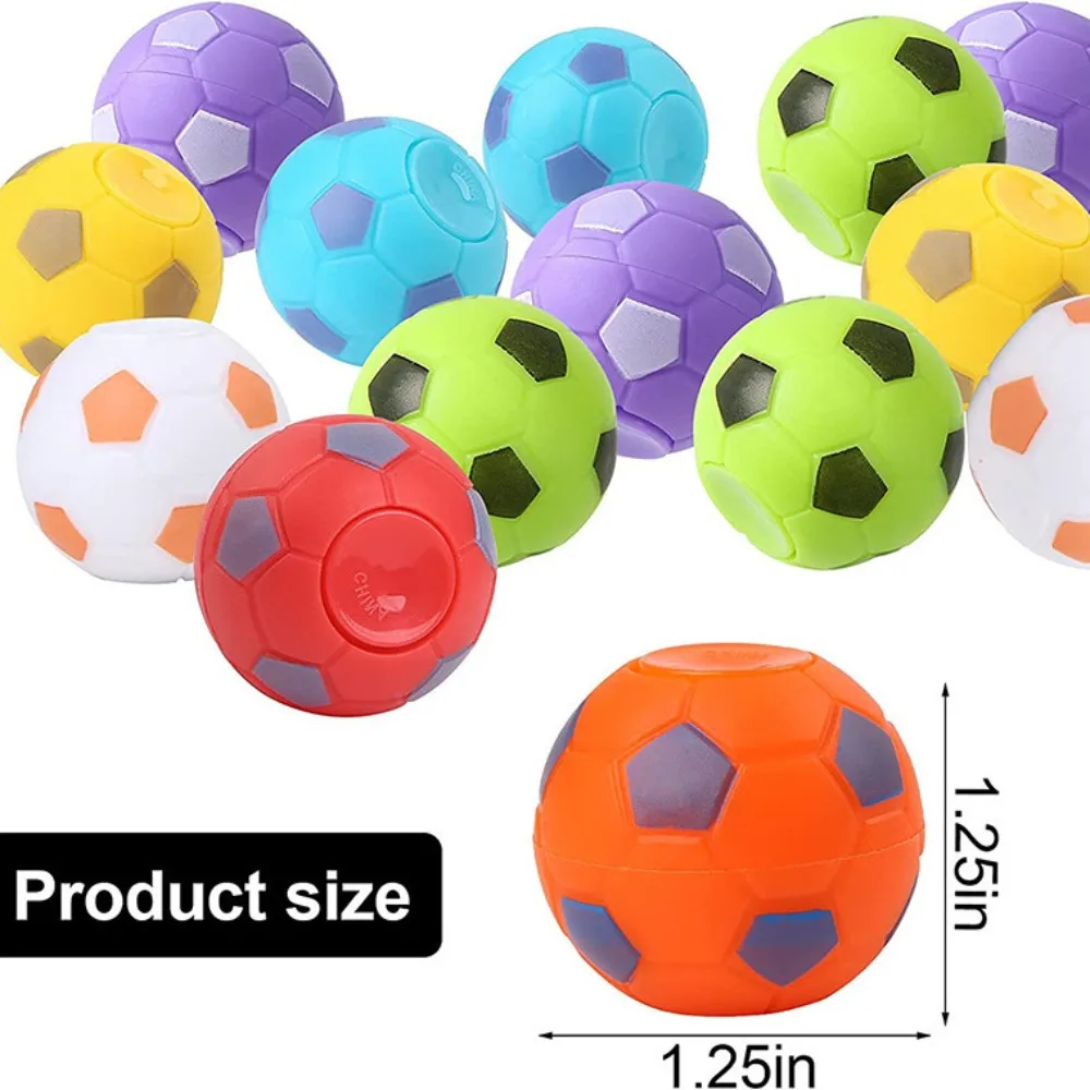 12-36 Stück Spaßiger 3,5-5cm Fußball-Fidget-Spinner für Karneval, Geburtstag, Ostern, Neujahr, Schulpreise und Geschenkverpackungen – Detail 7