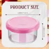 Small Glass Containers with Lids Glass Food Storage Containers Reusable Sauce Containers Mini Glass Storage Jars 2
