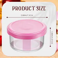 Small Glass Containers with Lids Glass Food Storage Containers Reusable Sauce Containers Mini Glass Storage Jars 2