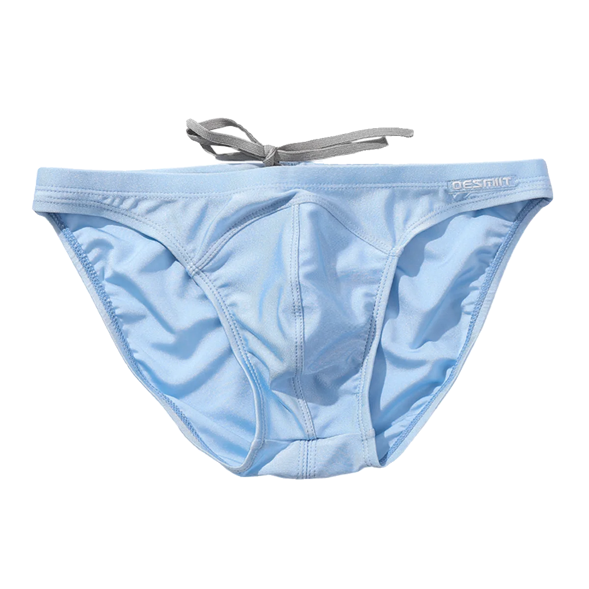 Men's Low-Waist e Swimming Suits Faionable iny Fabric High Elastici Beach Vaion Swimming Bla Bikini