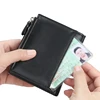 New  Men Wallets Fashion Short Desigh Zipper Card Holder Men Leather Purse Solid Coin Pocket High Quality Male Purse 4