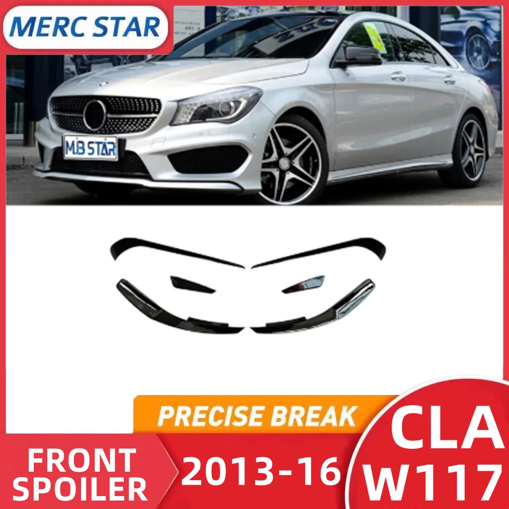 2013 To 2015 CLA C117 CLA200 220 250 CLA45 Front Bumper Spoiler Fog Lamp Light Lip Trim Cover Splitter car exterior accessories