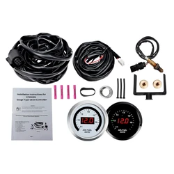 30-4110 UEGO Wideband O2 Air Fuels Ratio Gauge AFR 52mm with 4.9 Sensors