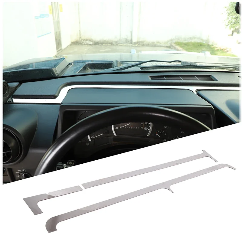 

For Hummer H2 2003 2004 2005 2006 2007 Stainless Steel Silver Car Dashboard Groove Panel Cover Trim Stickers Car Accessories