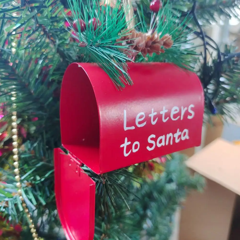 

Christmas Mailbox Ornament Xmas Tree Pendant Christmas Decoration Gift Packing Box Cookie Can Candy Organizer Xmas Decor