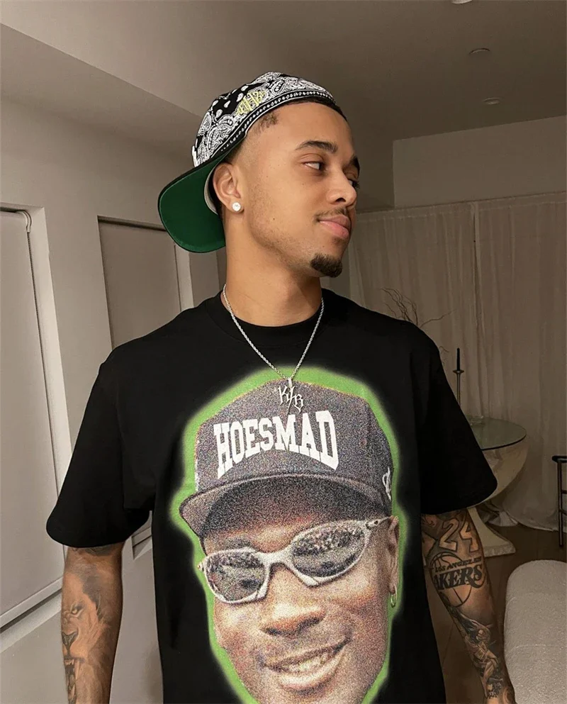 

2024 new Vintage T-shirt Men Women High Quality Oversize HIP-HOP Nice Washed Tee Tops T Shirt Pure cotton trendy brand T-shirt