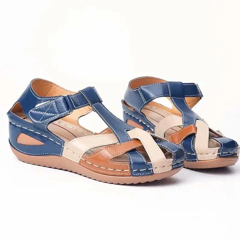 Women sandals Wedge sandals Comfortable sandals Women Outdoor Sandals Casual Plus Size Slippers Round on Plus Size Wedge Shoes