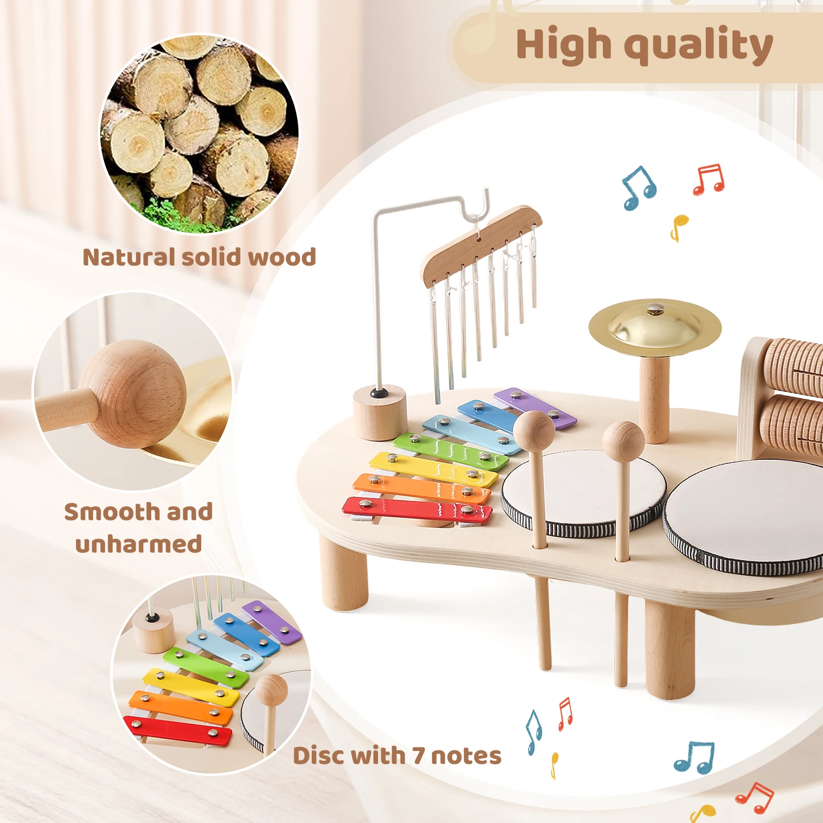 Baby Educational Toys Wooden Music instruments Montessori Children's Musical Toys Xylophone Newborn Birthday Gifts Music Table T wooden xylophone,early education toys,educational toys,music toys,musical instrument