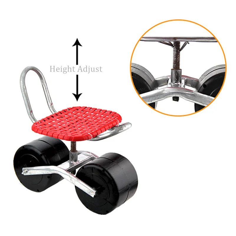 Upgraded Greenhouse Lazy Car Lazy Bench Pepper Picking Digging Garlic Tool Car Field Seat Carry-on Work Bench