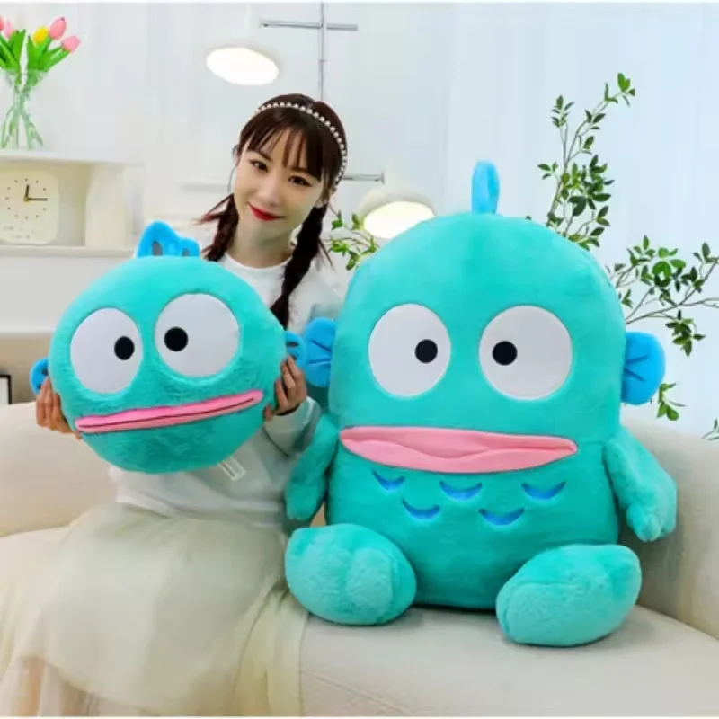 Kawaii Hot Hangyodon Plush  Anime Plush Doll Stuffed Toys Halloween Decoration Sofa Backrest Cushionthrow Pillow Girls Gifts