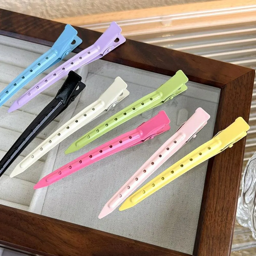 Pince à cheveux en métal à bec de canard, barrette pour cheveux bouclés, pinces de coiffure, outils de coiffure, barrette pour racines de cheveux volumineux_voghion.com