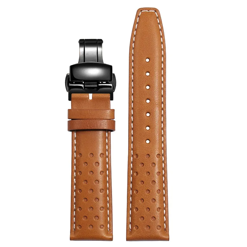 Men's 22mm Leather Watch Strap - Premium Quality Strap
