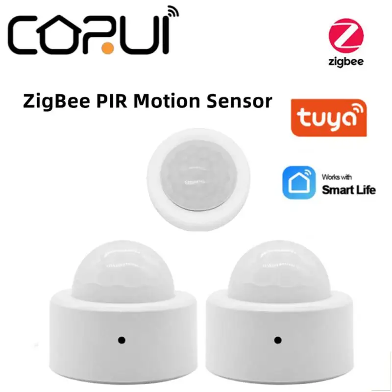 

CORUI Tuya Zigbee 3.0 Smart Body Movement Sensor Human Body Sensor Mini PIR Motion Sensor Use With Gateway Smart Life APP