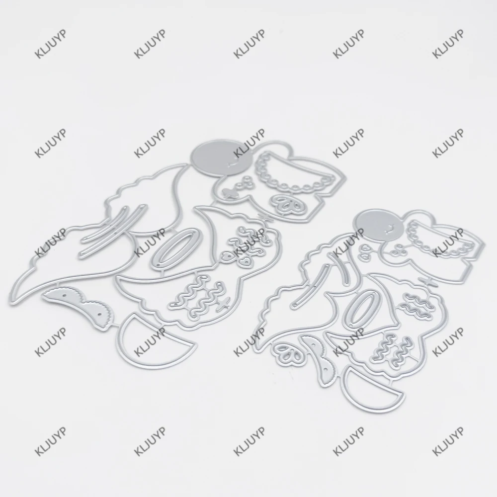 KLJUYP 통통한 진저 브레드 레이디의 금속 절단 다이 스텐실 DIY Scrapbooking/앨범 장식 엠보싱 DIY 종이 카드