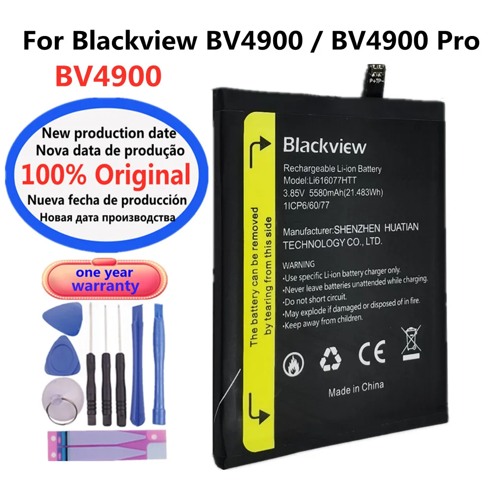 

5580 мАч BV 4900 100% оригинальный сменный аккумулятор для Blackview BV4900 Pro BV4900Pro LI616077HTT батареи для телефона + Инструменты