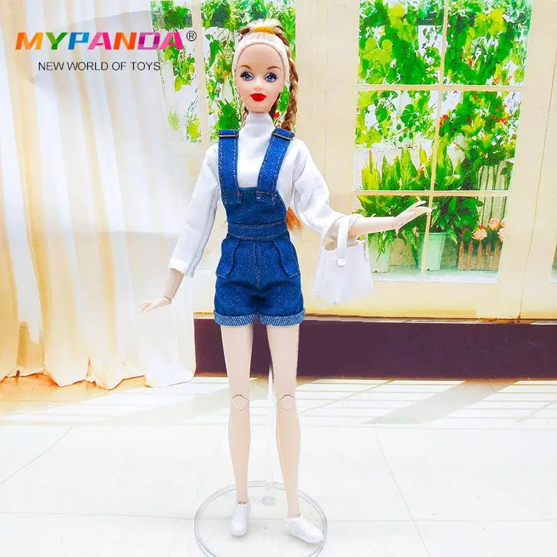 

Одежда для кукол, 1 комплект, юбка 30 см, брюки, рубашка с длинным рукавом, сумочка, обувь на плоской подошве, украшение, рождественский подарок