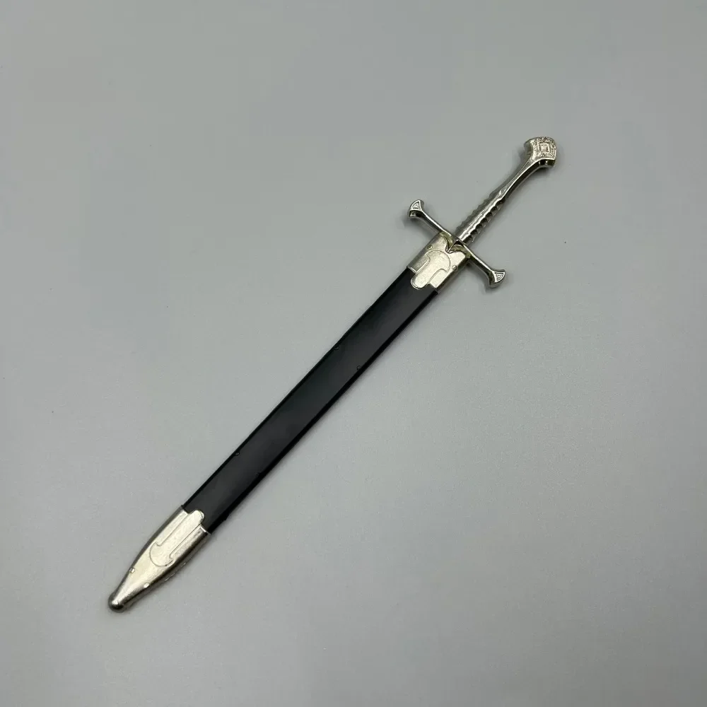 22cm Narthil Sword Plus Aragorn Gondor King Medieval Weapon Ring Metal Katana Samurai Sword Keychain Ornaments Gifts Toys Boys 6
