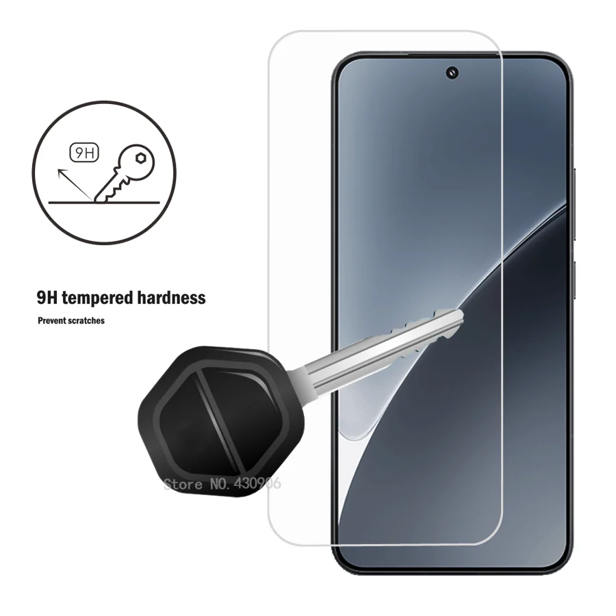 3-Piece High-Quality Transparent Tempered Glass Screen Protector Set - 9H Hardness, Full Coverage Film