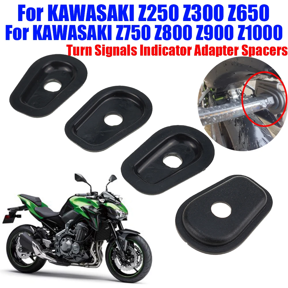 For KAWASAKI Z250 Z300 Z650 Z750 Z800 Z900 Z1000 Z 900 Z 750 1000  Motorcycle Accessories Turn Signals Indicator Adapter Spacers