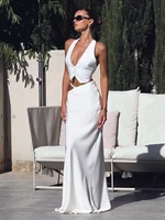 Bornladies Summer New Sexy Backless Neck Hanging Vest Women's Solid Color Lace Up Hot Girl Sleeveless Tanks Female Fashion Camis - Image 3