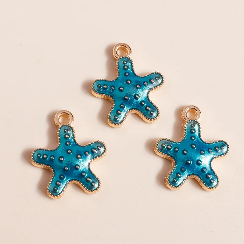 20 Stück süße Meereslebewesen Charms Emaille Meerjungfrau Delphin Seestern Charms Anhänger für Schmuckherstellung Halskette Ohrringe DIY Zubehör – Detail 26