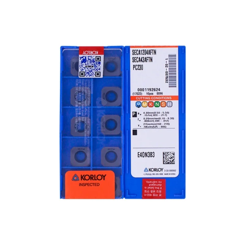 

KORLOY 100% оригинальный SECA SECA12 SECA1204 SECA1204AFTN PC230 SECA1204AFTN PC3500 карбидные фрезы и токарные фрезы