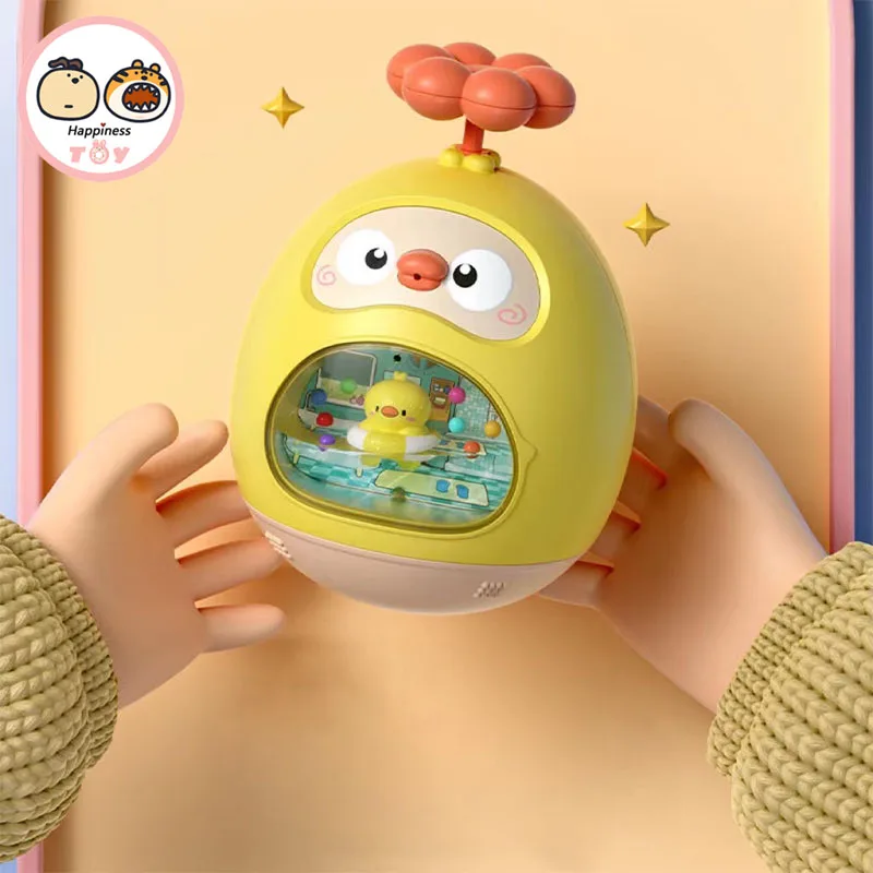 LittleYellowDuckPaddlingTumblerToyBabyBathingChildrenWater