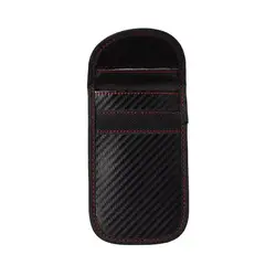 RFID Signal Blocking Anti - Theft Key Fob Protector with Carbon Fiber Design (1pcs)
