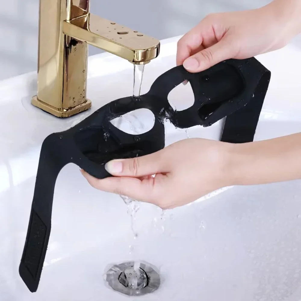 Portable LED Display Eye Massager Dark Circle Removal Massage Anti Wrinkles Facial Eye EMS Heated Massager Silicone Mask Device