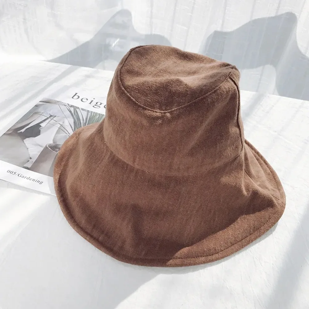 

Summer Big Eaves Sunscreen Hats Fisherman Women New Sun Cap Japanese Brushed Outdoor Sunshade Caps Шапка Женская Gorras Bonnet