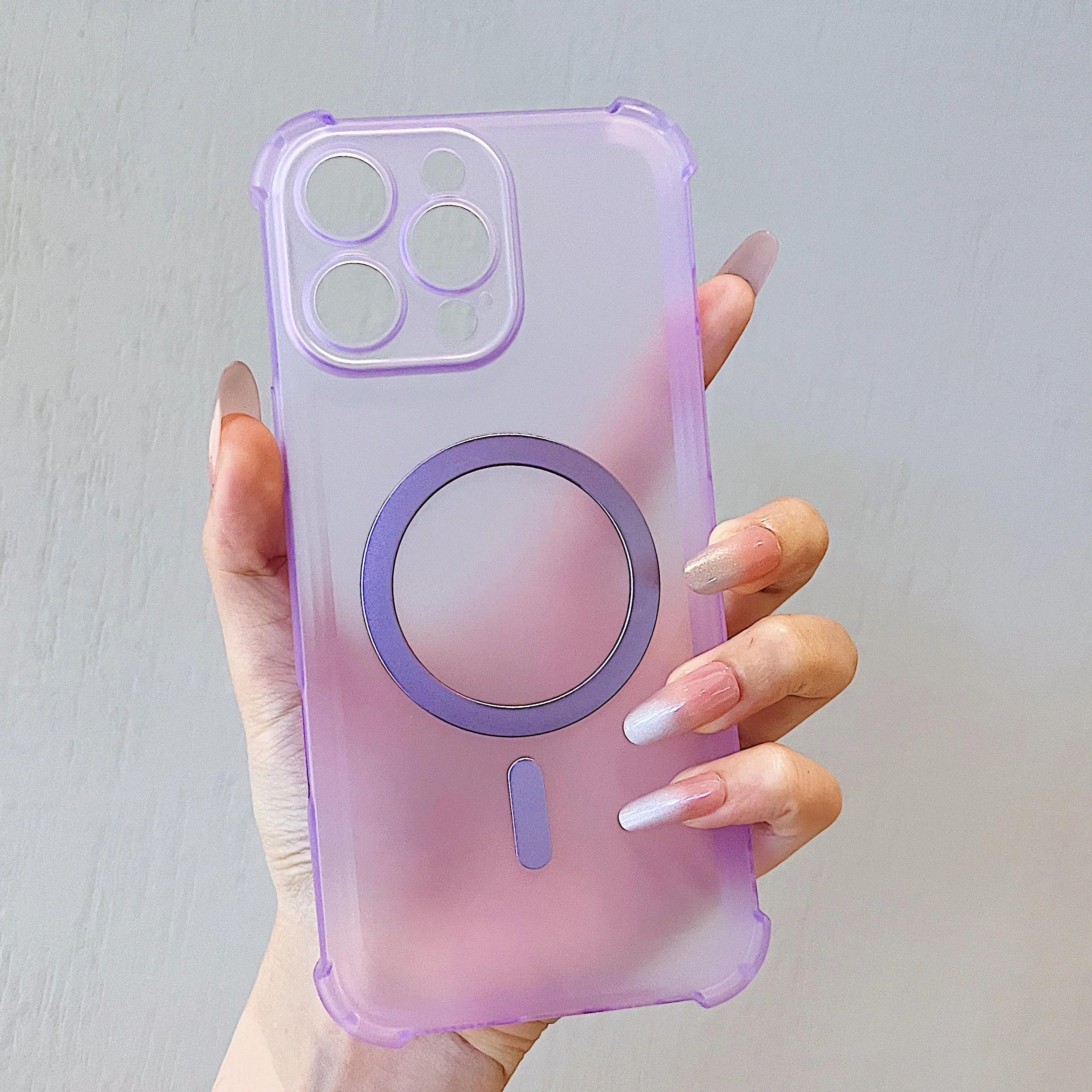 Shockproof Magnetic Wireless Charging Phone Case - RedMi TURBO 4 Series, Magsafe Compatible, Translucent Design