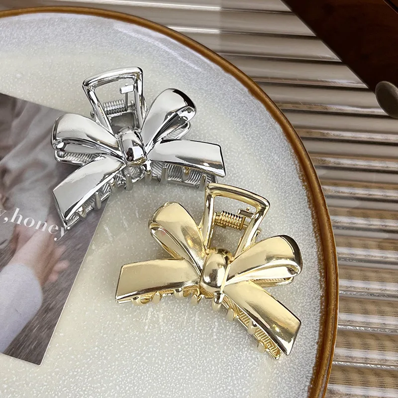 

UXSL новые женские простые металлические заколки для волос с бантом, винтажные милые заколки для волос с акулами, женские аксессуары для волос