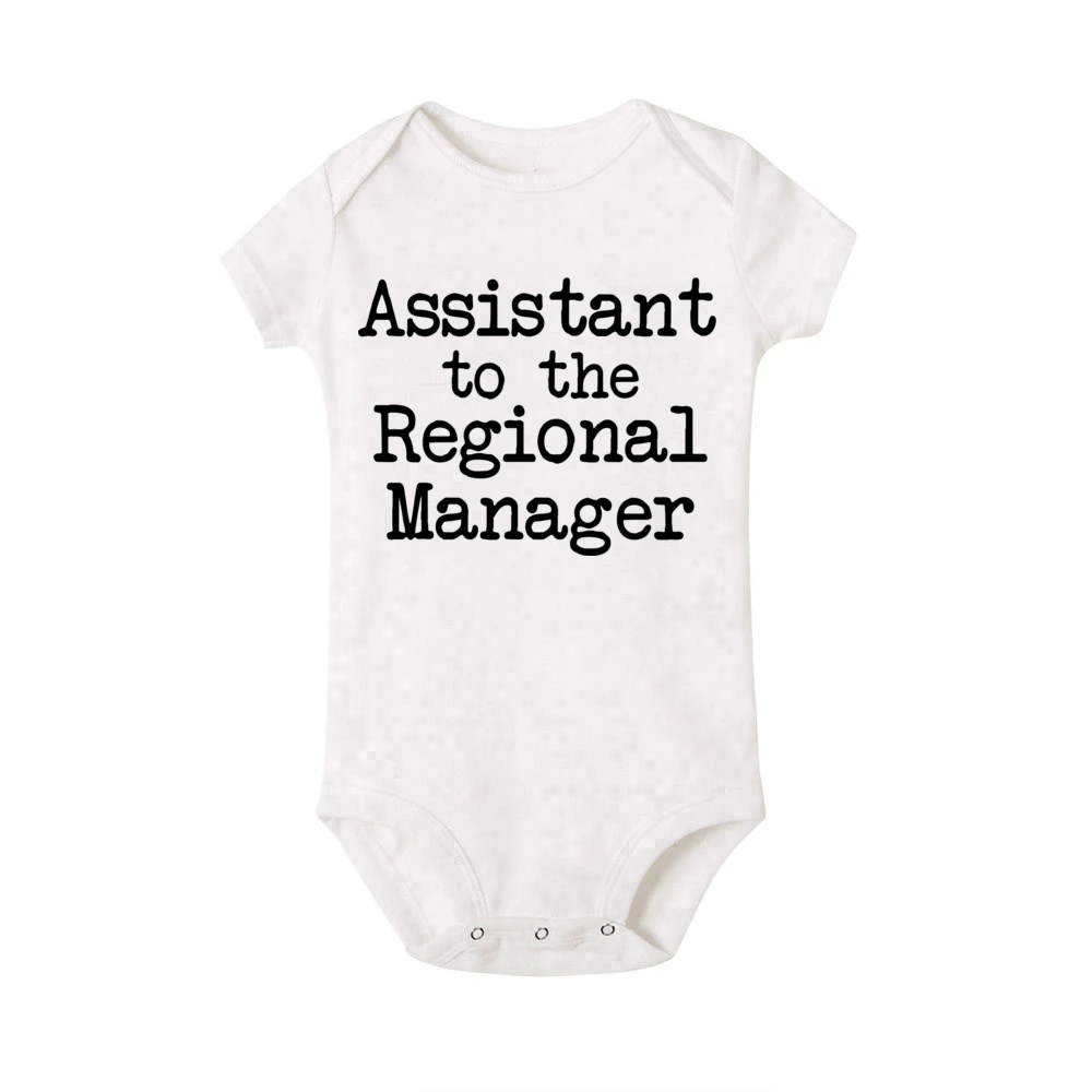 Assistant To The Regional Manager Bodysuit Funny The Office Baby Romper Boys Girls Cute Clothes Baby Gift Infant Jumpsuit 3