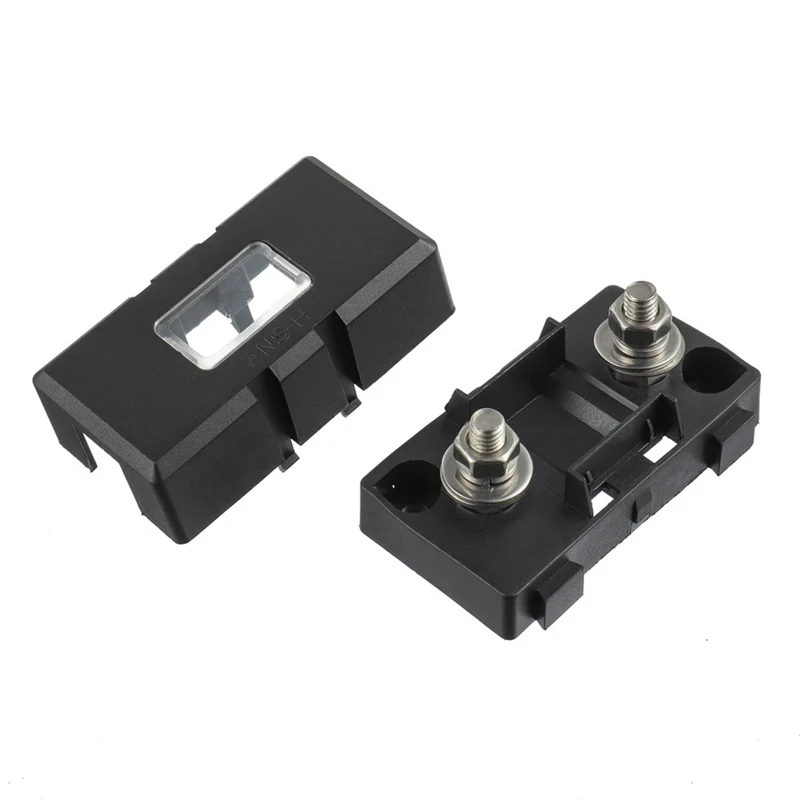 2 X ANS-H Car Fuse Holder And 2 X High Current Bolt On Midi Fuses 40A Amp Plastic Car Flat Fuses For Cars, Trucks, Vehicles 50A
