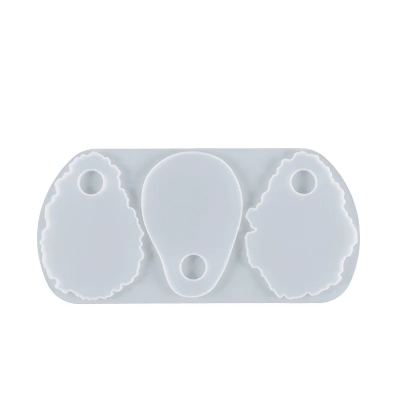 3 In 1 Coaster Resin Silicone Mold Irregular Makeup Tray Art Palette Mirror Silicone Mold Epoxy UV DIY Resin Craft Making Tools