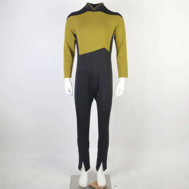 

Star Yellow Jumpsuit Treks The Next Generation Unisex Adult Cosplay Costume Halloween Uniform
