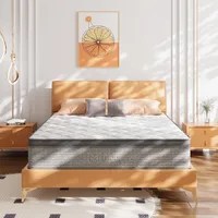 Queen Mattress,10 Inch Gel Memory Foam and Innerspring Hybrid Mattress in a Box with Individual Pocket Spring,100 Nights Trial 1