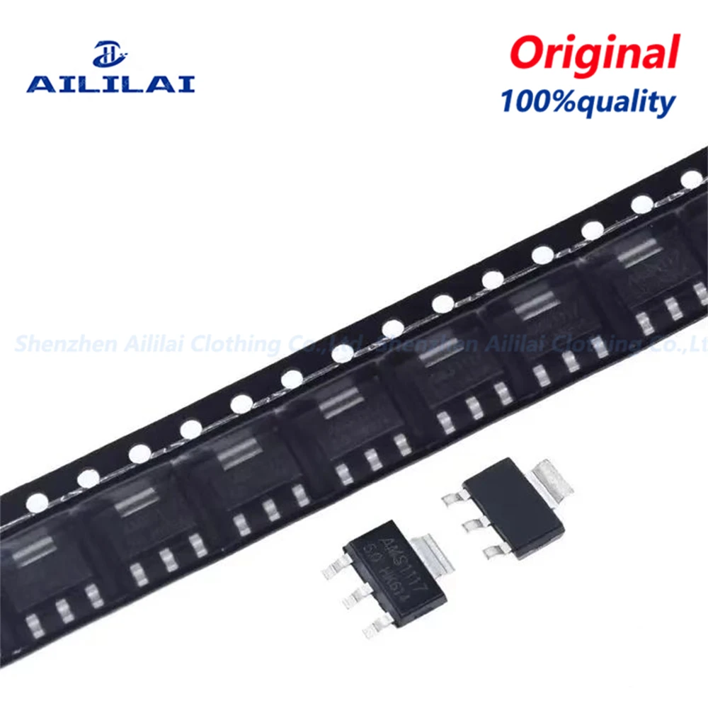 20PCS New AMS1117-3.3 V to 1.2 V / 1.8 / 2.5 3.3 5 V/ADJ step-down IC linear regulator SOT-223