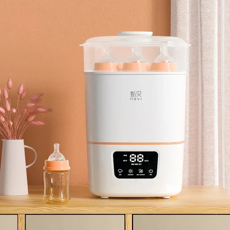 29 2-in-1 Baby Bottle Sterilizer and Dryer-Steam Sterilization Pot for Newborns, Baby-Safe Sterilization Cabinet,