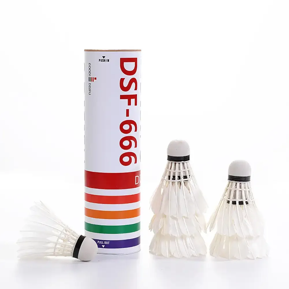 Badminton Shuttlecock badminton ball feather shuttlecock 3/6Pcs High Quality Badminton Hard Ball Head Duck Feather Badminton Shuttlecock Ball