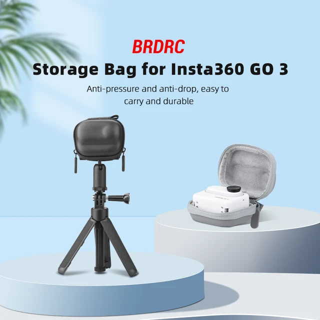 Insta360用brdrc-ミニ収納バッグ、go 3s、小型キャリングケース